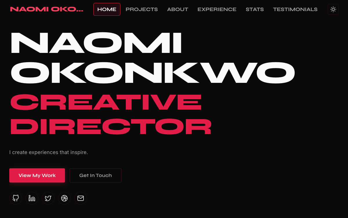 Creative Portfolio portfolio template preview
